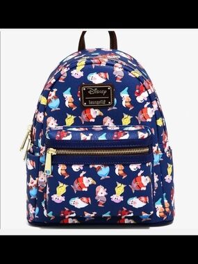 Disney x Loungefly Navy Seven Dwarfs Mini Backpack